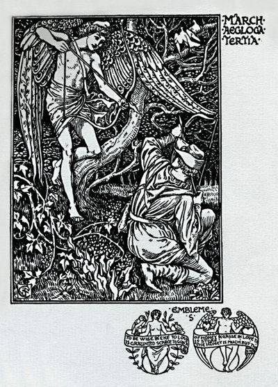 A Shepheards-naptár – 1898. március, 1923 alkotó: Walter Crane