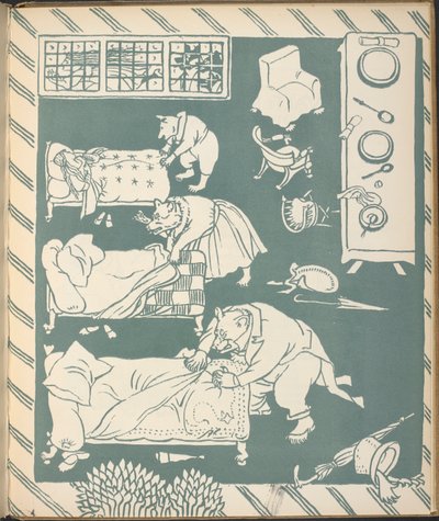 A Három Medve, megágyazva. alkotó: Walter Crane