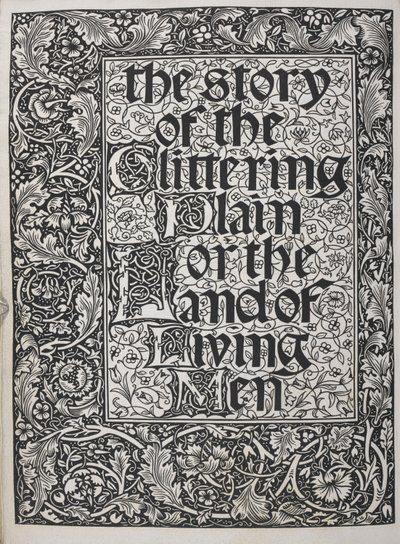 Virágmintával díszített címlap. alkotó: Walter Crane