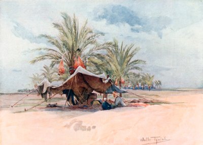 Bedawi sátor (színes litográfia) alkotó: Walter Frederick Roofe Tyndale