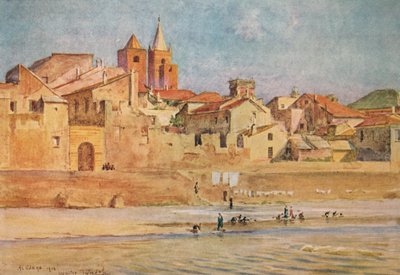 Albenga a Centából, c1910, 1912 alkotó: Walter Frederick Roofe Tyndale