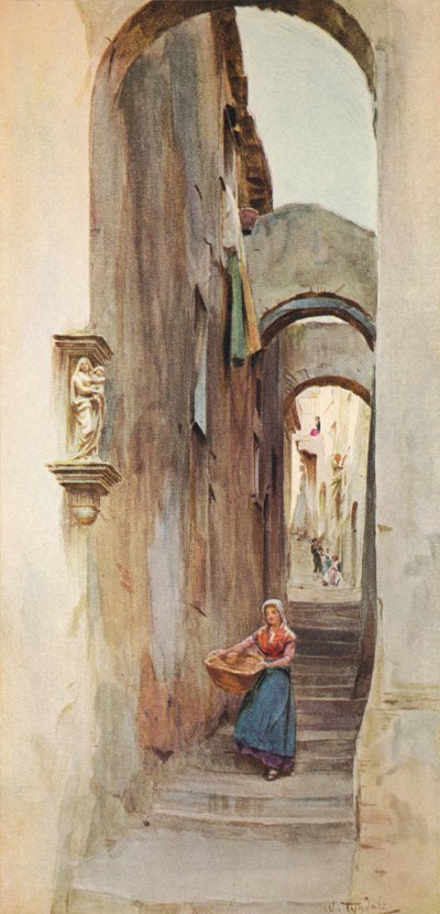 Cervo San Bartolommeo utca, 1910, 1912 alkotó: Walter Frederick Roofe Tyndale