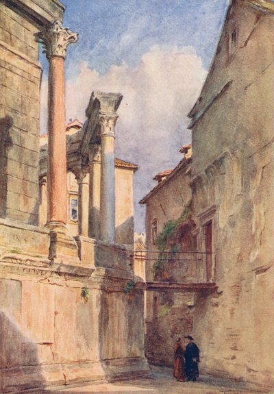 A mauzóleum, Spalato (színes lithó) alkotó: Walter Frederick Roofe Tyndale