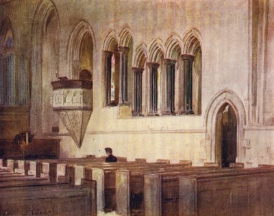 Az új erdő: Beaulieu templom, korábban a Beaulieu-i apátság refektóriuma (színes litó) alkotó: Walter Frederick Roofe Tyndale