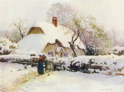 Az új erdő: kunyhó a Beaulieu Railsnél, East Boldre közelében (színes litho) alkotó: Walter Frederick Roofe Tyndale