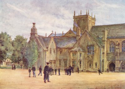 Wessex: Sherborne College (színes litográfia) alkotó: Walter Frederick Roofe Tyndale