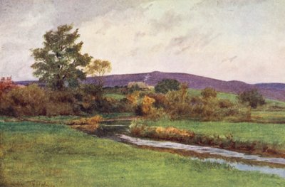 Wessex: A bennszülöttek visszatérésének "esőkanala" (színes litográfia) alkotó: Walter Frederick Roofe Tyndale
