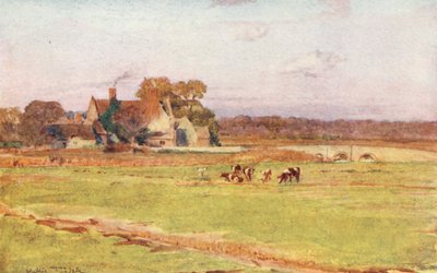 Wessex: Wool Manor House (színes litográfia) alkotó: Walter Frederick Roofe Tyndale