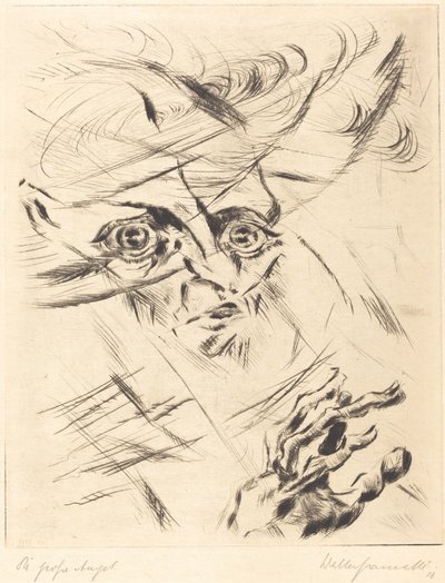 Die Grosse Angst A nagy szorongás, 1918. alkotó: Walter Gramatte