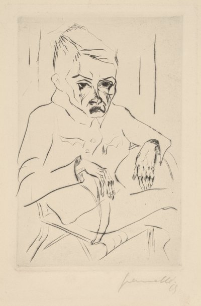 Fáradt katona I, 1919. alkotó: Walter Gramatte