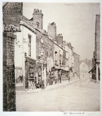 Duke Street, Chelsea, London, 1873 alkotó: Walter Greaves