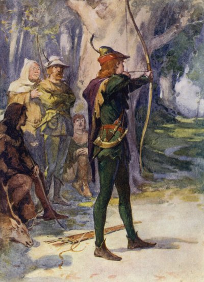 Illusztráció Ivanhoe-hoz, Sir Walter Scott (színes litó) alkotó: Walter Grieve