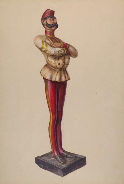 Szivarbolt ábra, c. 1937. alkotó: Walter Hochstrasser