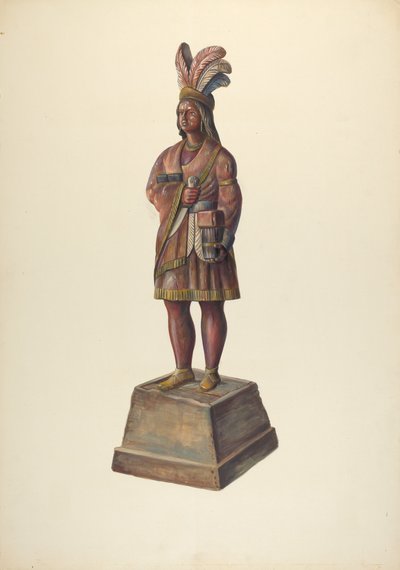 Szivarbolt indiai, c. 1937. alkotó: Walter Hochstrasser