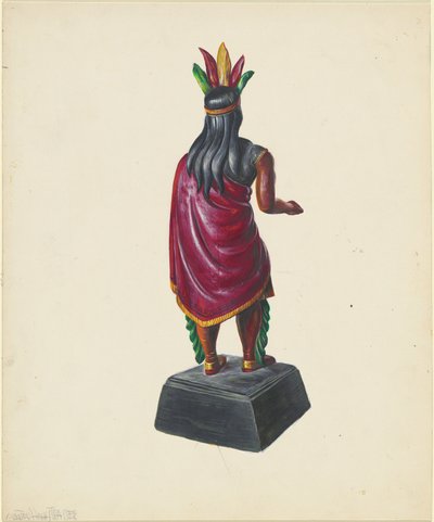 Szivarbolt indiai, c. 1937. alkotó: Walter Hochstrasser