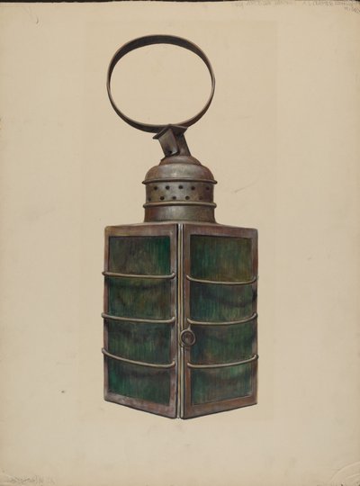 Lámpás, c. 1938. alkotó: Walter Hochstrasser