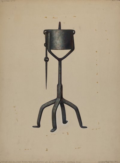 Olajlámpa, c. 1938. alkotó: Walter Hochstrasser