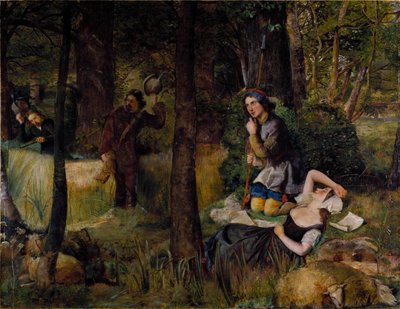 Jelenet William Shakespeare „As You Like It” című művéből alkotó: Walter Howell Deverell