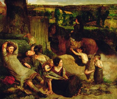 Az ír csavargók, 1853-54 körül alkotó: Walter Howell Deverell