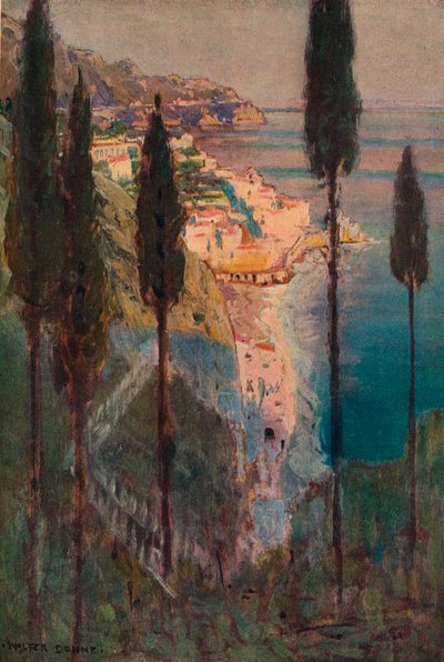 Evening Shadows, Amalfi, c1887-1906, 1906-7 alkotó: Walter J Donne