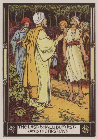 A munkások a szőlőben (színes litó) alkotó: Walter Jenks Morgan