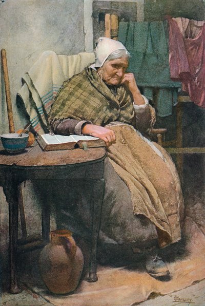 Egy vén cornwalli nő, 1880, 1906. alkotó: Walter Langley