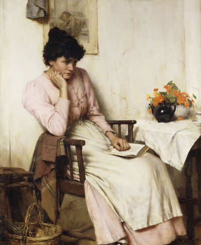 Távoli gondolatok, alkotó: Walter Langley