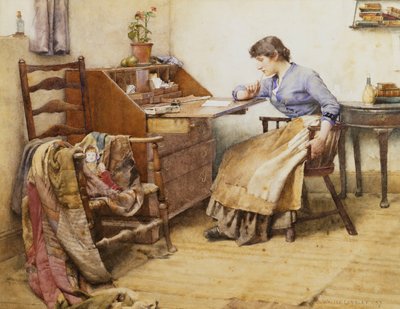 Távoli gondolatok, 1887 alkotó: Walter Langley