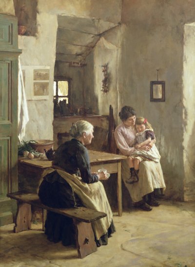 Anyai szeretet alkotó: Walter Langley
