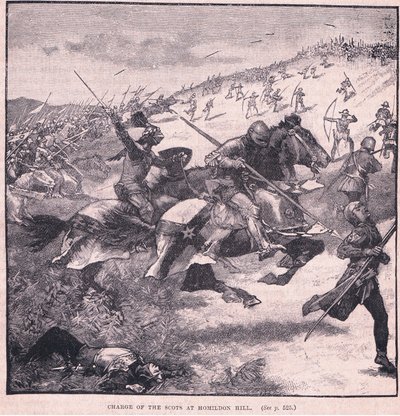 A skótok vádja Homildon Hillnél Kr. u. 1402 alkotó: Walter Paget