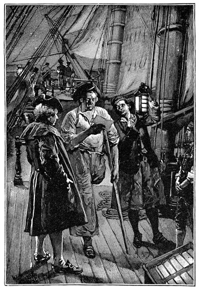 Walter Paget (1863-1935) illusztrációja Robert Louis Stevenson (1850-1894) „Kincses sziget” című regényéhez, 1900 alkotó: Walter Paget