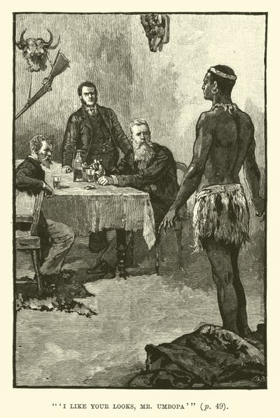Illusztráció a King Solomons Mineshez, H Rider Haggardtól alkotó: Walter Paget