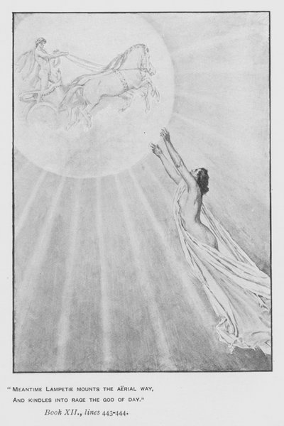 Illusztráció a pápa Homérosz Odüsszeiájához (litho) alkotó: Walter Paget