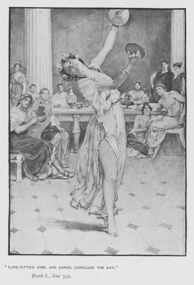 Illusztráció a pápa Homérosz Odüsszeiájához (litho) alkotó: Walter Paget