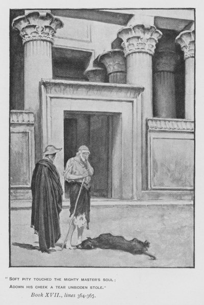 Illusztráció a pápa Homérosz Odüsszeiájához (litho) alkotó: Walter Paget
