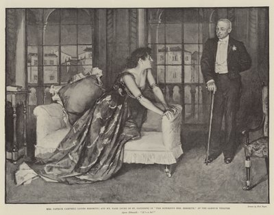 Mrs. Patrick Campbell (Agnes Ebbsmith) és Mrs Hare (Duke of St Olpherts) A hírhedt Mrs. Ebbsmithben, a Garrick Színházban alkotó: Walter Paget