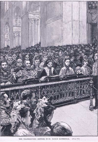 A hálaadó istentisztelet a Szent Pál-székesegyházban 1871-ben alkotó: Walter Paget