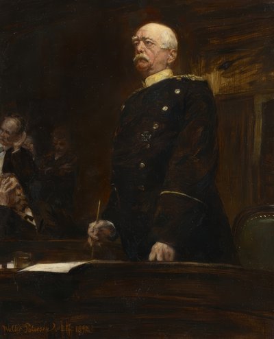Bismarck herceg portréja a Reichstagban alkotó: Walter Petersen