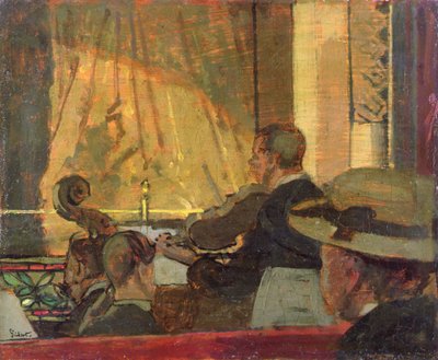 Music Hall (olaj a panelen) alkotó: Walter Richard Sickert