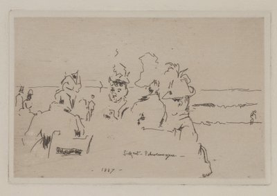 Scheveningen, Kaffeeklatsch (pletykák) alkotó: Walter Richard Sickert