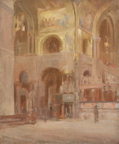 Tanulmány a velencei Szent Márk-templom belsejéhez alkotó: Walter Richard Sickert