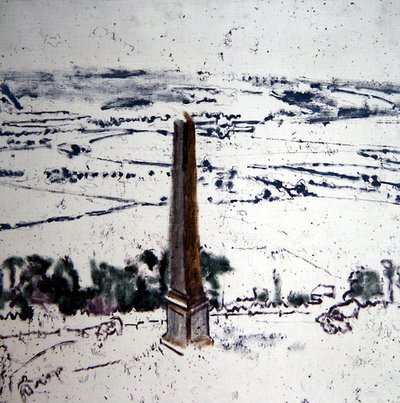 Az obeliszk Arques-ban, Eaulne Valley, Dieppe, 1913-1914 körül (olaj, vászon) alkotó: Walter Richard Sickert
