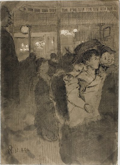 The Old Bedford (recto); The Gallery of the Old Bedford (verso) alkotó: Walter Richard Sickert