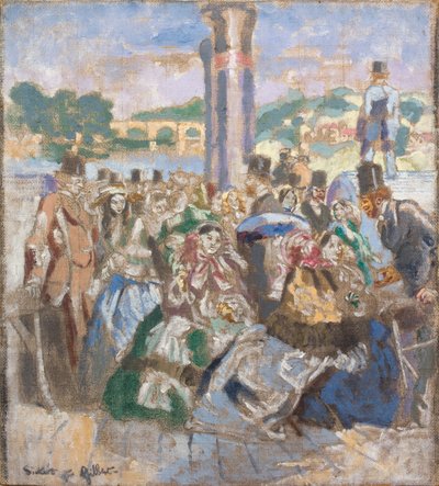 A folyó [John Gilbert után], 1930-31 körül (Olaj, vászon) alkotó: Walter Richard Sickert