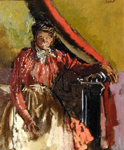 Nő ül egy ágyon alkotó: Walter Richard Sickert