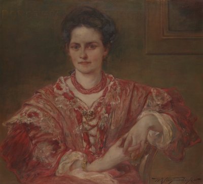 Dorothea A. Dreier portréja (1870 alkotó: Walter Shirlaw