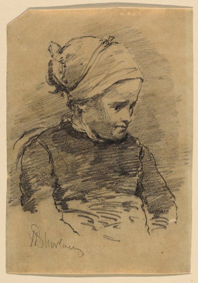 Egy parasztlány portréja alkotó: Walter Shirlaw