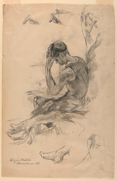 Tanulmány illusztrációhoz alkotó: Walter Shirlaw