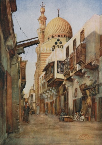 Souk Selal, A páncélosok bazárja, Kairó alkotó: Walter Spencer Stanhope Tyrwhitt