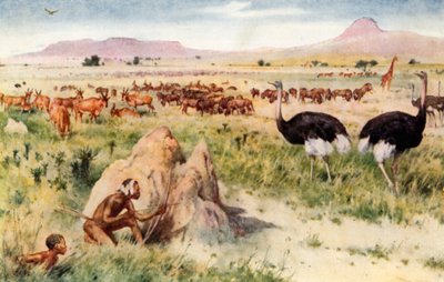Egy dél-afrikai síkság: A fehér ember megjelenése előtt alkotó: Walter Stanley Paget